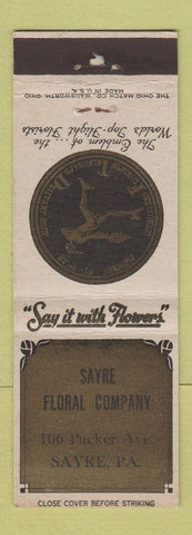 Matchbook Cover - Sayre Floral Company PA WEAR