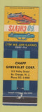 Matchbook Cover - Chapp Chevrolet 1960 South Orange NJ