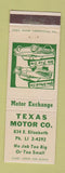 Matchbook Cover - Texas Motors Brownsville? TX