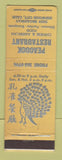Matchbook Cover - Peacock Restaurant Redwood City CA