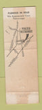 Matchbook Cover - Peacock Restaurant Redwood City CA