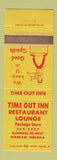 Matchbook Cover - Time Out Inn Retaurant Warsaw IN