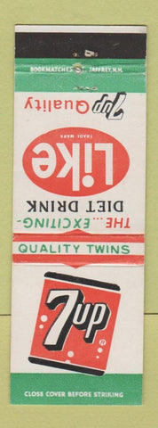 Matchbook Cover - 7up Soda Like Diet Drink