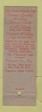 Matchbook Cover - Vanmar Wedding Announcements New York City