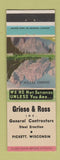 Matchbook Cover - Griese & Ross Contractors Pickett WA
