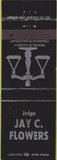 Matchbook Cover - Jay Flowers Judge Sacramento CA?