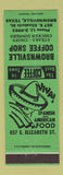 Matchbook Cover - Brownsville Coffee Shop Spanish Restaurant TX GREEN