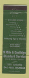 Matchbook Cover - 9 Mile & Coolidge Standard oil gas Oak Park MI