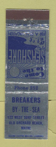 Matchbook Cover - Breakers by the Sea Old Orchard Beach ME