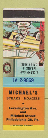 Matchbook Cover - Michael's Steaks Hoagies Philadelphia PA