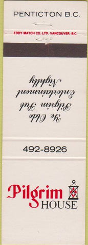 Matchbook Cover - Pilgrim House Penticton BC