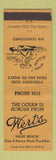 Matchbook Cover - Wert's Restaurant Palm Beach FL
