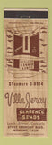 Matchbook Cover - Villa Jeray Clarence Benge Fremont CA