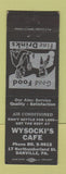 Matchbook Cover - Wysocki's Cafe Danville PA
