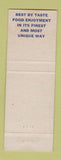 Matchbook Cover - Michael's Steaks Hoagies Philadelphia PA hillbilly