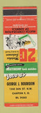 Matchbook Cover - George Bourquin Match Corp Canton OH