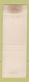 Matchbook Cover - Gulf Cafe Port Isabel TX TEAL WEAR