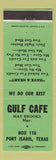 Matchbook Cover - Gulf Cafe Port Isabel TX GREEN
