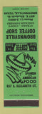 Matchbook Cover - Brownsville Coffee Shop Spanish Restaurant TX GREEN
