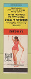 Matchbook Cover - Charles Wolf Match Collector Philadelphia PA pinup