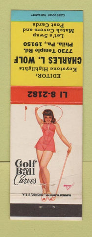 Matchbook Cover - Charles Wolf Match Collector Philadelphia PA pinup