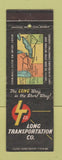 Matchbook Cover - Long Transportation Trucking