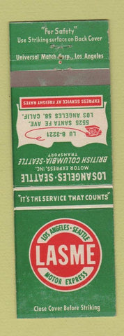 Matchbook Cover - Los Angeles Seattle Motor Express Trucking CA WA