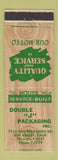 Matchbook Cover - Double J Packaging Sun Valley CA