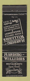Matchbook Cover - Harding Williams Restaurants Chicago IL