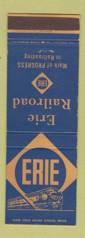 Matchbook Cover - Erie Railroad Mark of Progress