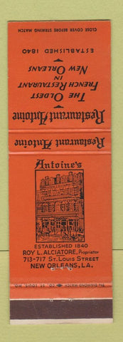 Matchbook Cover - Restaurant Antoine New Orleans LA