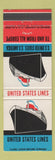 Matchbook Cover - United States Lines Shipping