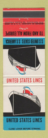 Matchbook Cover - United States Lines Shipping