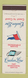Matchbook Cover - Quaker Line Shipping