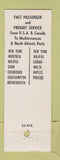 Matchbook Cover - Greek Line Shipping cruise