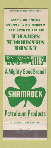 Matchbook Cover - Lynde Shamrock oil gas Garden City KS