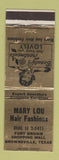 Matchbook Cover - Mary Lou Hair Salon Brownsville TX WEAR