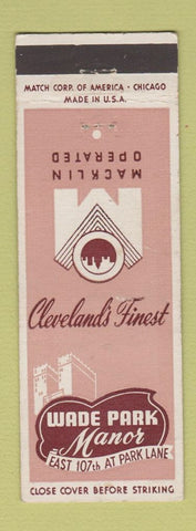 Matchbook Cover - Wade Park Manor Cleveland OH