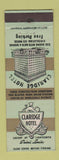 Matchbook Cover - Claridge Hotel St Louis MO