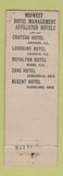 Matchbook Cover - Claridge Hotel St Louis MO