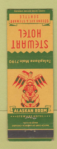 Matchbook Cover - Stewart Hotel Seattle WA