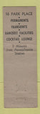 Matchbook Cover - Military Park Hotel Newark NJ WORN