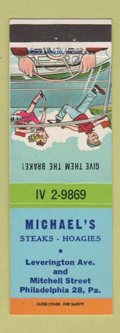 Matchbook Cover - Michael's Steaks Hoagies Philadelphia PA