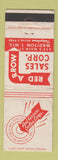 Matchbook Cover - Red Arrow Seals Corp Welding Mill Supply Madison WI