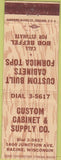 Matchbook Cover - Custom Cabinet Supply Racine WI