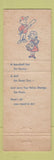 Matchbook Cover - Kroger Grocery Stores Pink Elephant WEAR