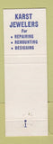 Matchbook Cover - Karst Jewelers Clayton MO