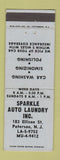 Matchbook Cover - Sparkle Auto Laundry Paterson NJ car wash