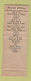 Matchbook Cover - Bill Houston Bail Bonds Stockton Bakersfield CA