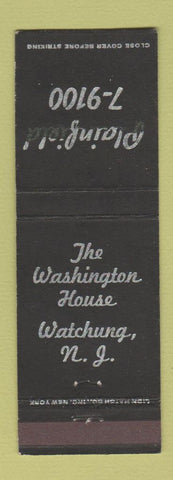 Matchbook Cover - The Washington House Watchung NJ WEAR